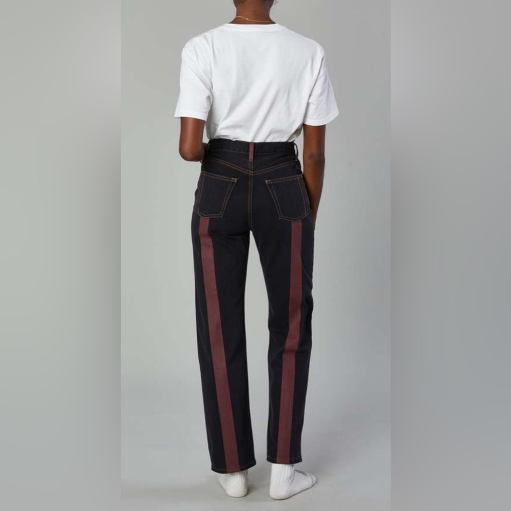 Still Here Childhood Jeans in Burgundy and Washed Black - Picture 2 of 8